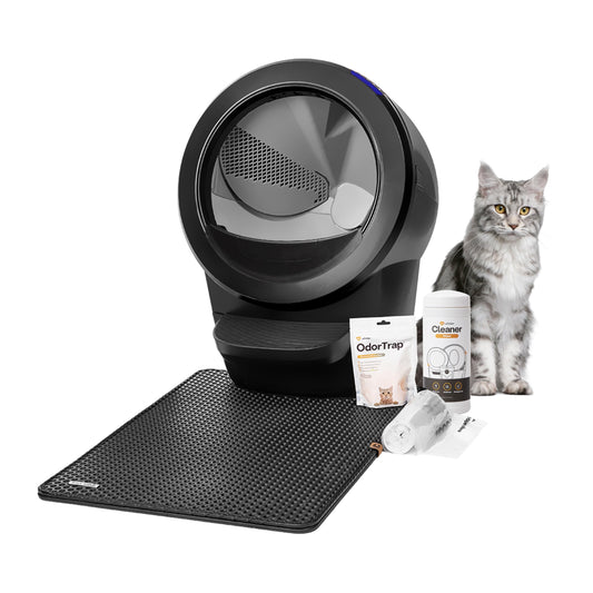 Litter-Robot 4 Core Bundle (Black) – Automatic Self-Cleaning Cat Litter Box