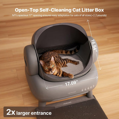 Neakasa M1 Open-Top Automatic Self-Cleaning Cat Litter Box – Hassle-Free & Odor Control