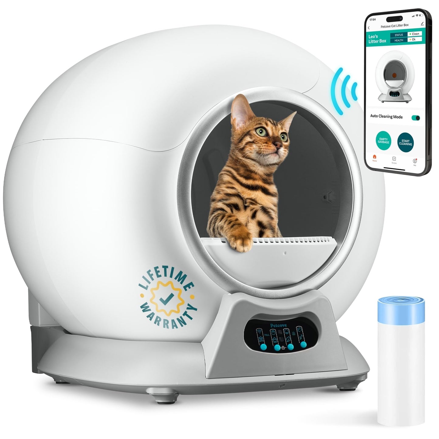 Self-Cleaning Automatic Cat Litter Box – Robot Litter Box for Multiple Cats, Hassle-Free & Odor Control