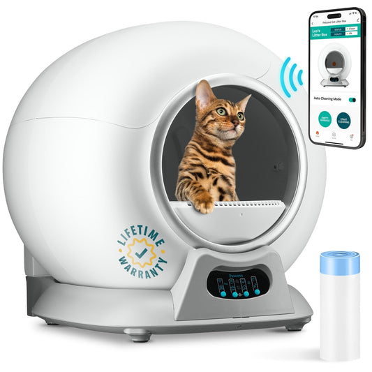 Self-Cleaning Automatic Cat Litter Box – Robot Litter Box for Multiple Cats, Hassle-Free & Odor Control